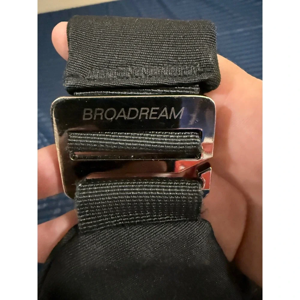 Broadream Black Tactical Crossbody Sling Bag Asymmetrical Slim Chest Pack